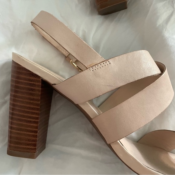 Franco Sarto Ivory / Tan Block Heels - Picture 5 of 8